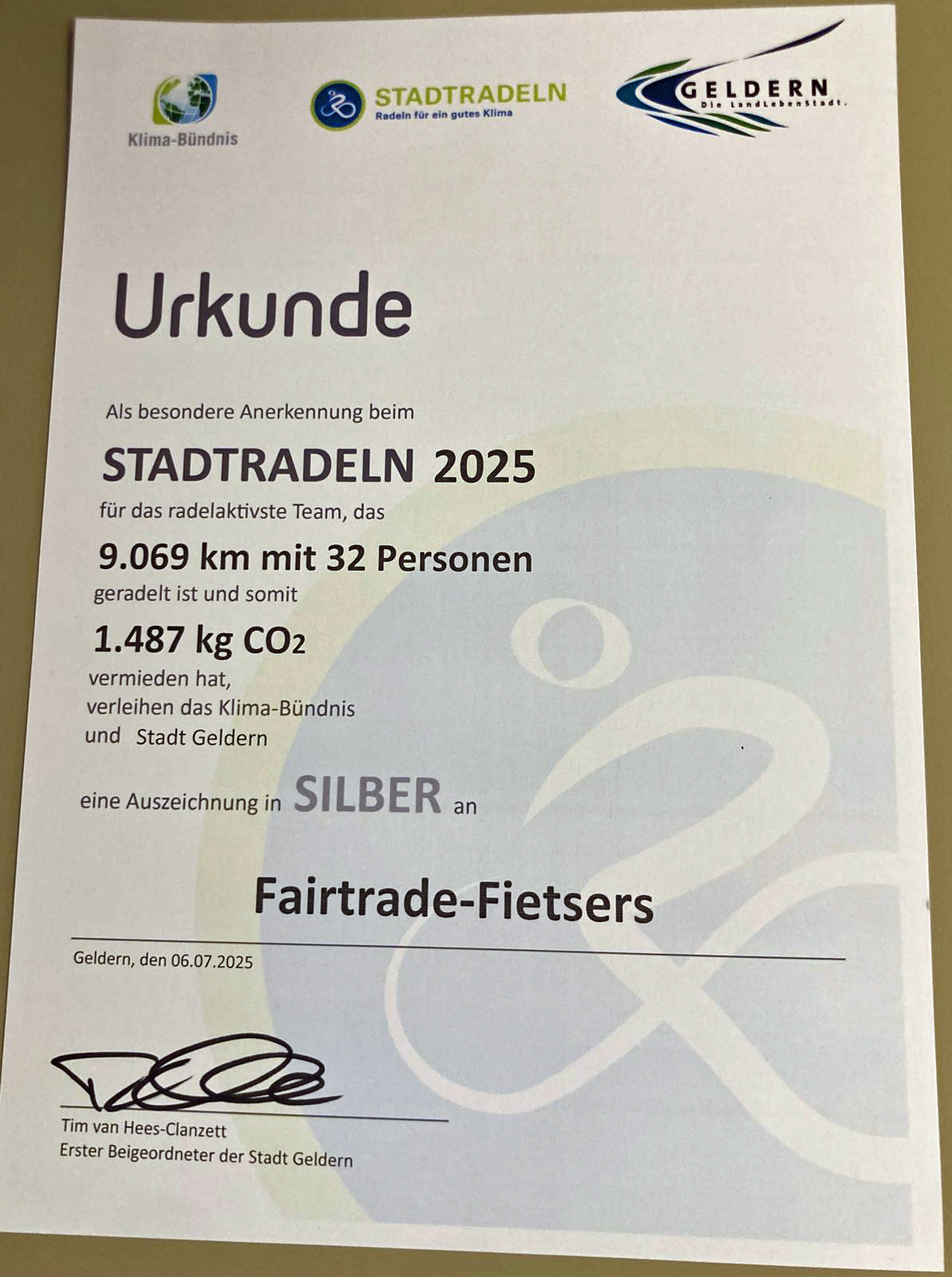 Urkunde 2025