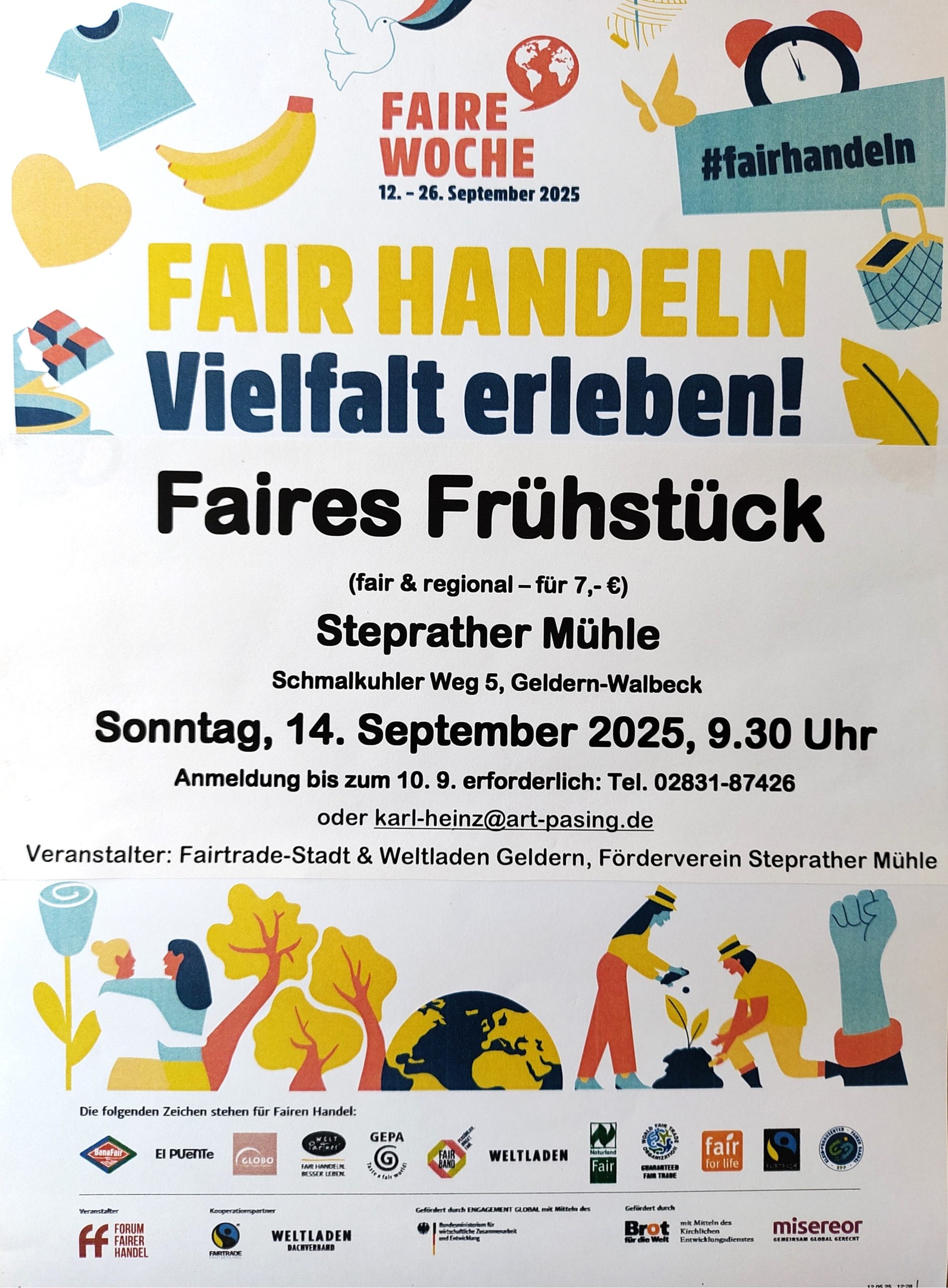 Plakat Faires Frühstück aktuell